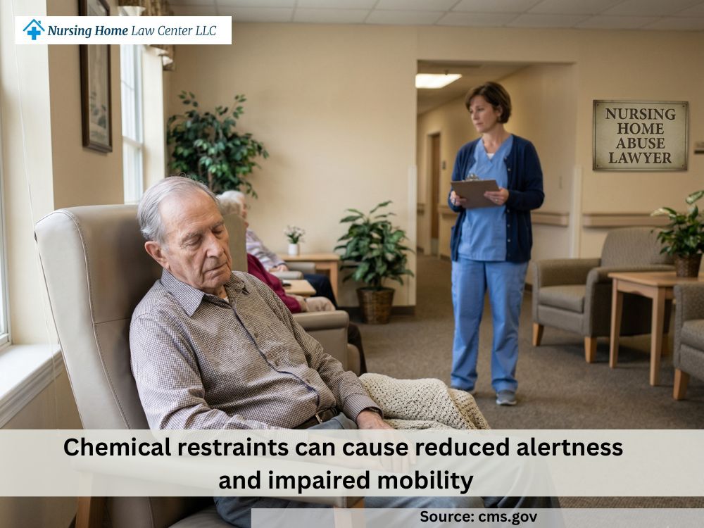 Resident asleep or unresponsive after sedatives were used as chemical restraints
