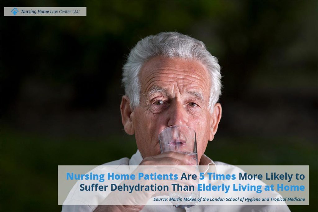 Nursing home patient suffering from dehydration due to lack of monitoring