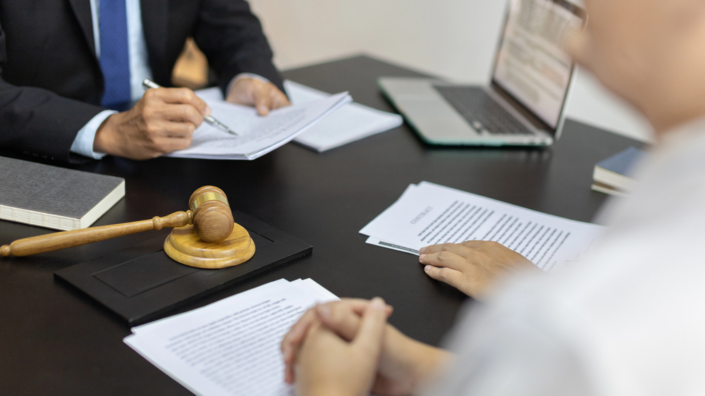 Attorney preparing legal arguments for a bed sore liability case
