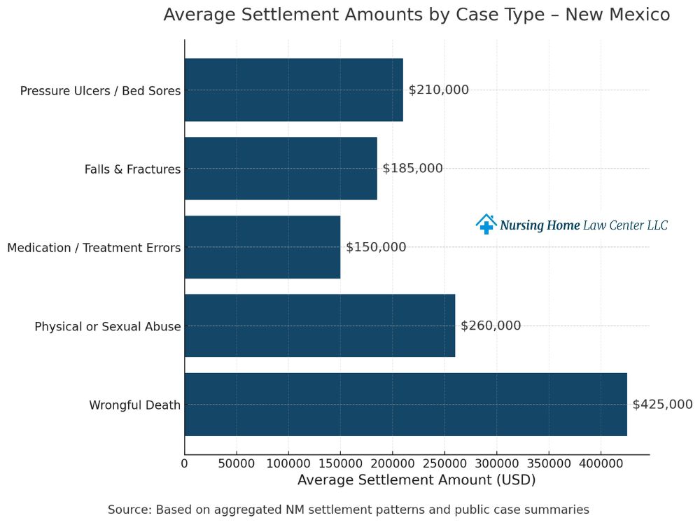 Nursing home neglect settlement amounts in New Mexico 