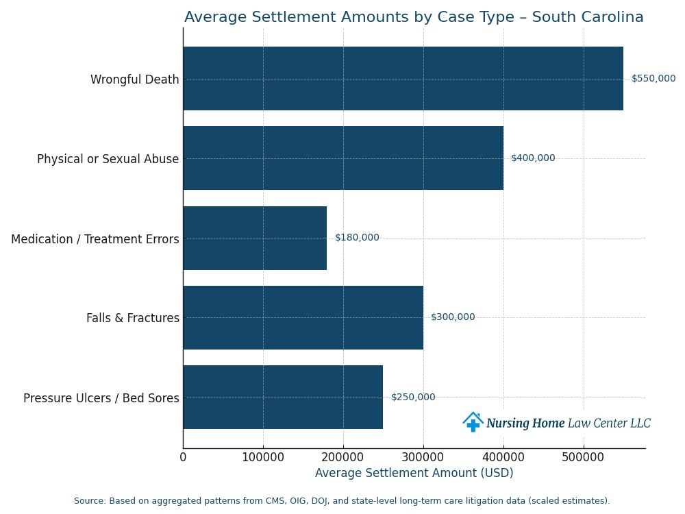 Nursing home settlement amounts in South Carolina
