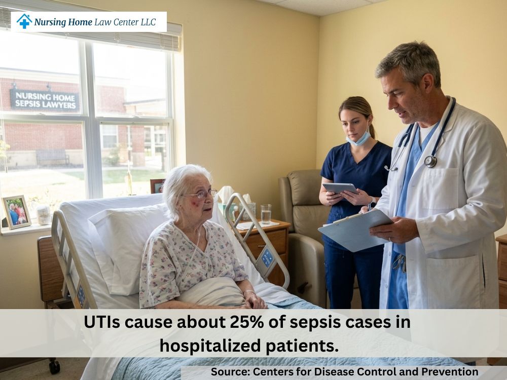 Doctors prescribe antibiotics for a common infection in an elderly resident