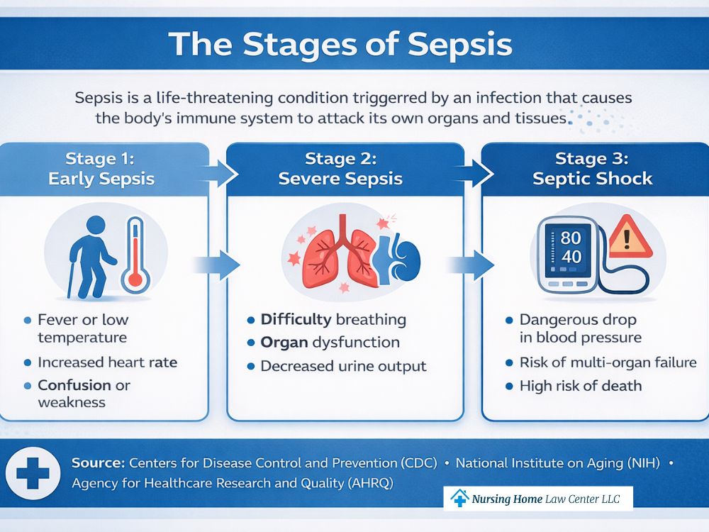 The stages of sepsis

