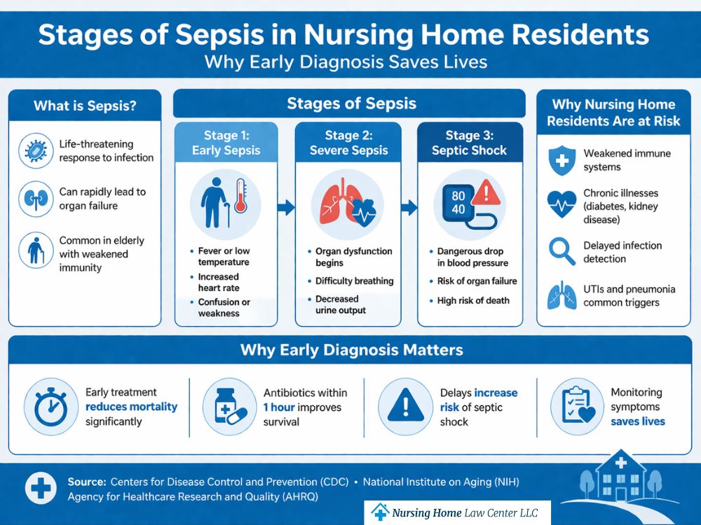 Stages of sepsis and the need for early diagnosis in nursing home residents
