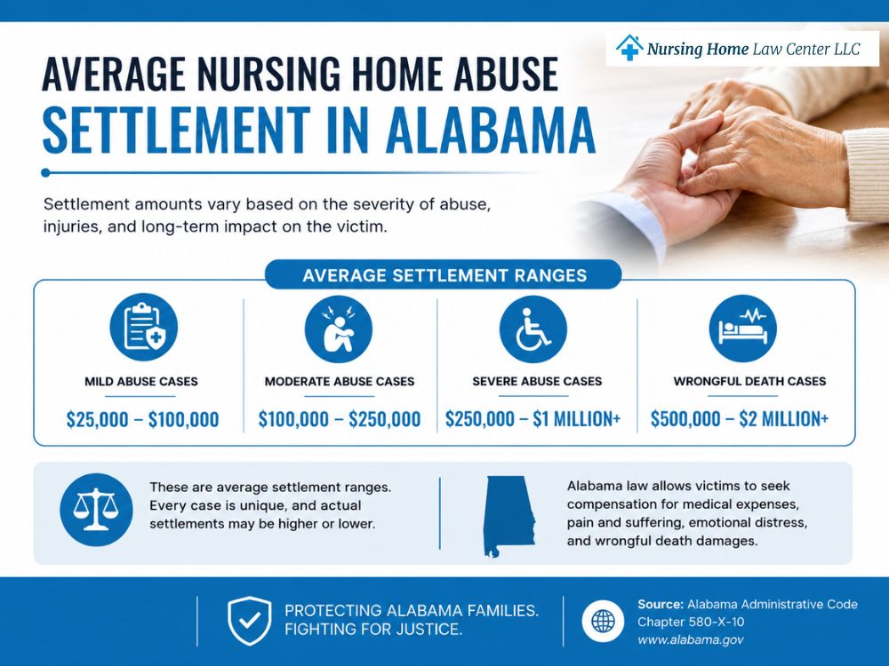 Average nursing home abuse settlement in Alabama