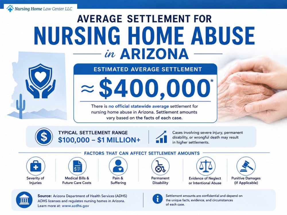 Average settlement for nursing home abuse in Arizona