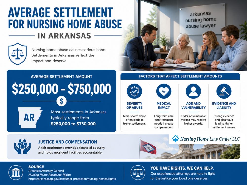 Average settlement for nursing home abuse in Arkansas