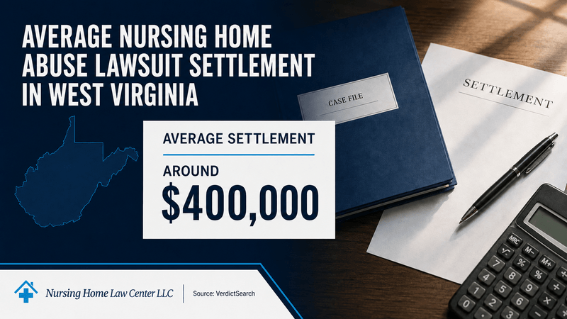 Average nursing home abuse lawsuit settlement amounts in West Virginia
