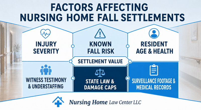 Factors impacting fall nursing home abuse settlement amounts