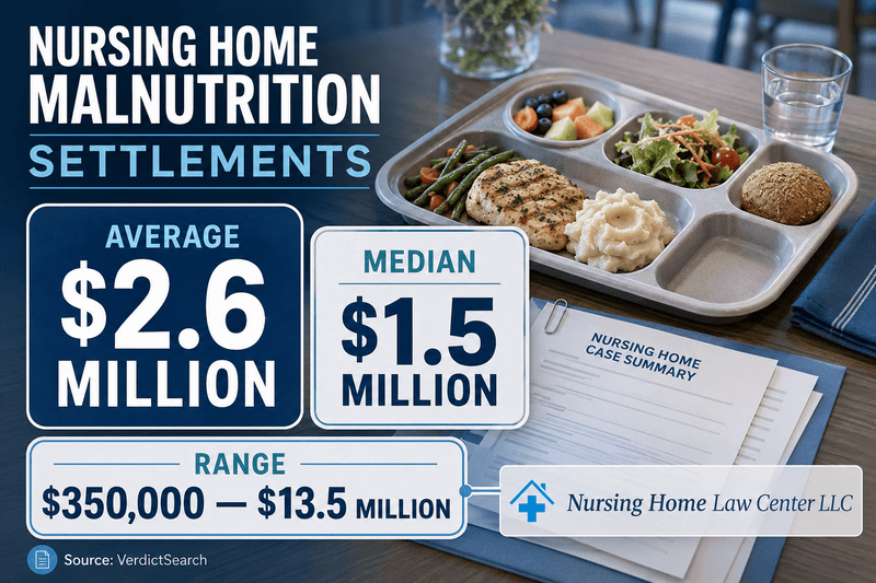 Settlement ranges in nursing home lawsuits involving malnutrition