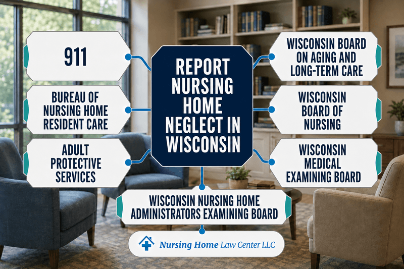 Where to file a formal complaint against Wisconsin nursing homes