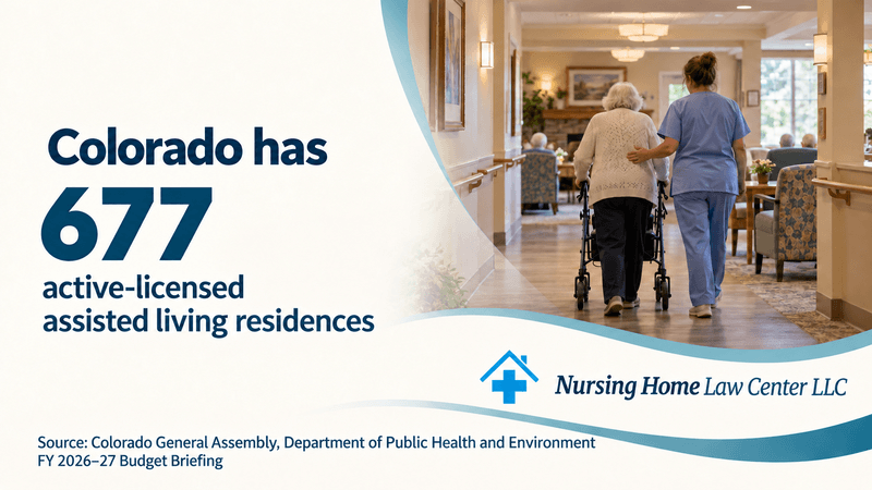 Number of licensed assisted living residences in Colorado