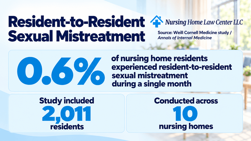 Resident-to-resident sexual mistreatment in nursing homes statistic