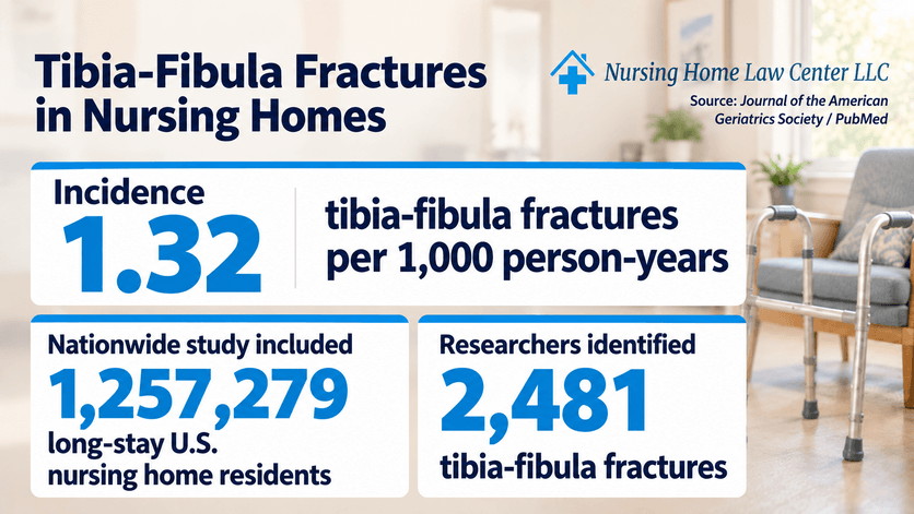 Tibia and fibula fracture statistics among nursing home residents